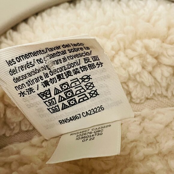 Pink Victoria's Secret Womens Ivory Cozy Chic Sherpa Teddy Full Zip Jacket Sz L - Picture 4 of 8